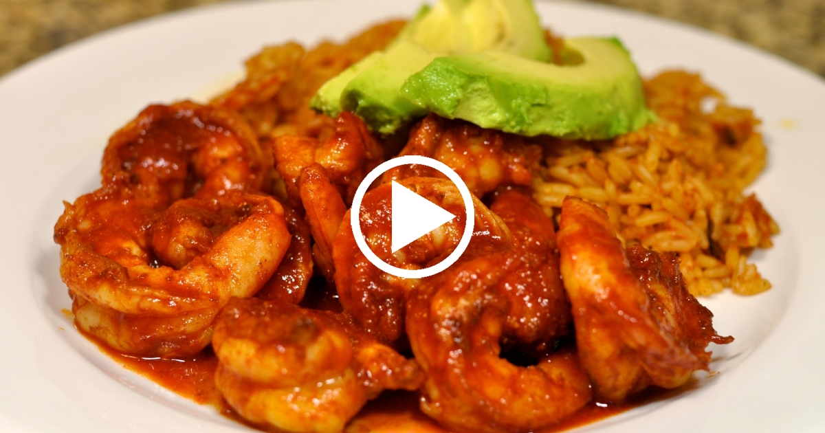 Comida Cubana Así se hacen los camarones enchilados (VideoReceta